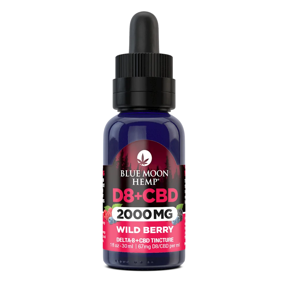 D8 & CBD Tincture Wild Berry - Image 1