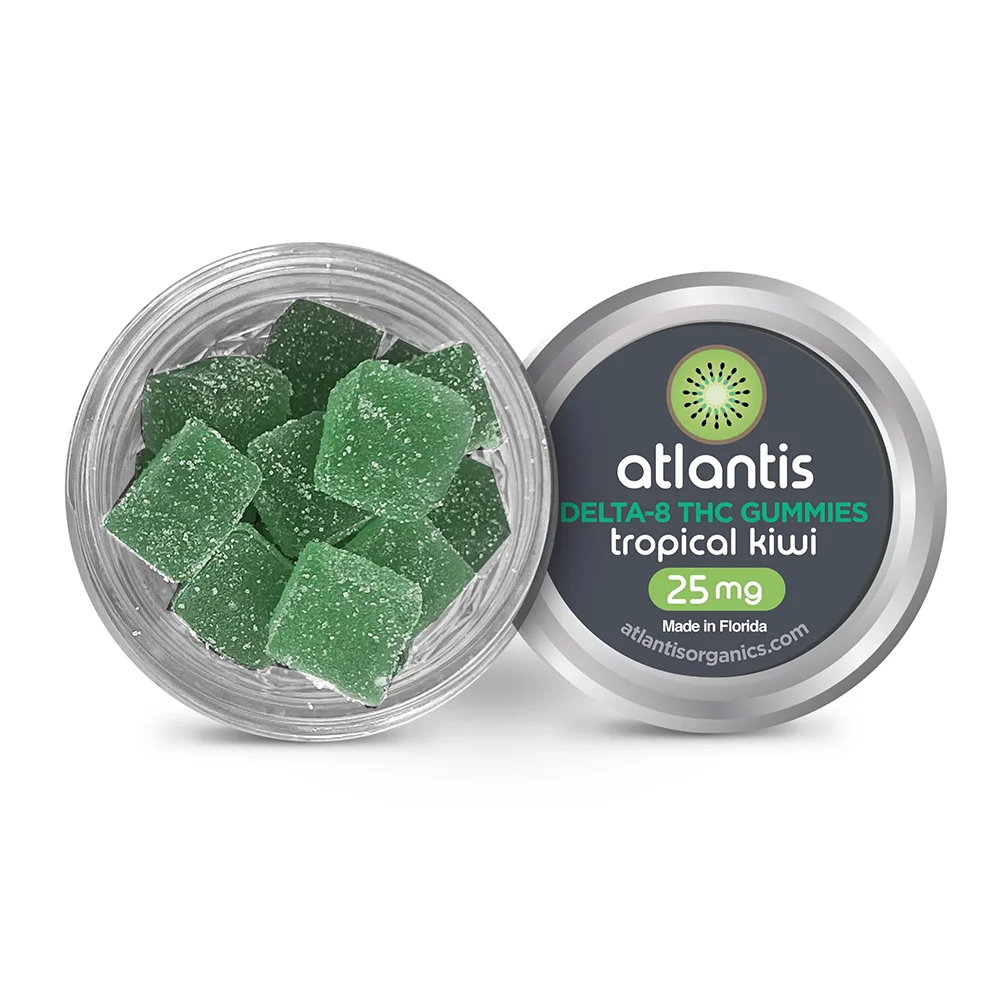 AO-Kiwi-Gummies.png Atlantis Organics Tropical Kiwi Delta 8 Gummies - Image 1