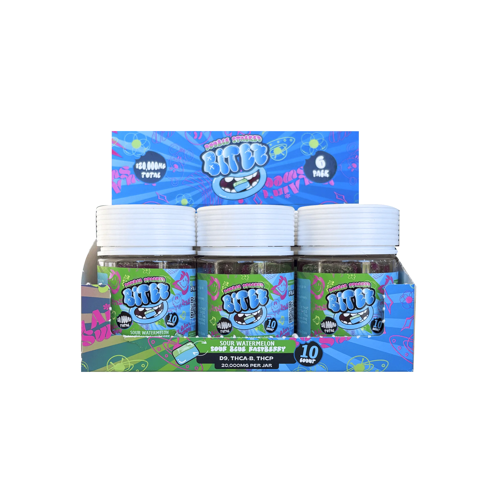 Trippy Sugar - 10ct Bitez - Sour Watermelon Blue Raspberry - Image 2